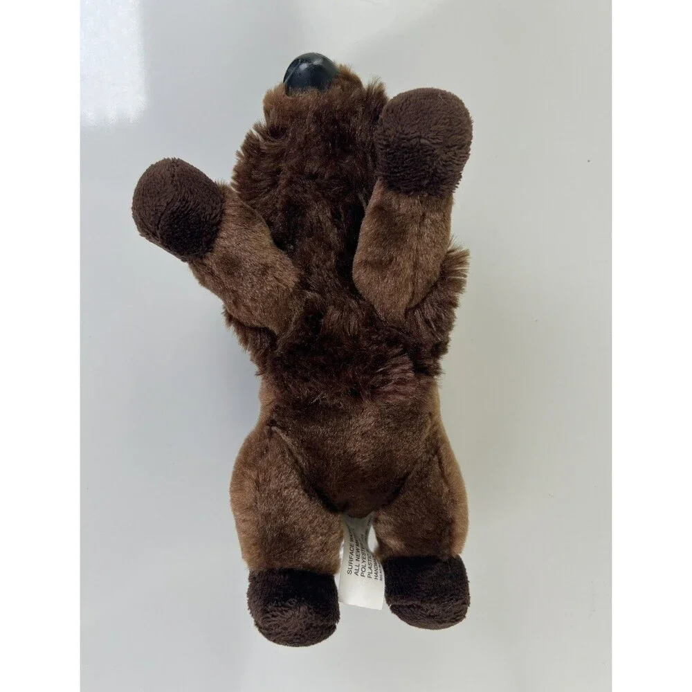 Aurora Stuffed Animal Plush Bison Buffalo Bean Bag Toy Gift 8”